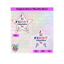 My First Independence Day | Shooting Stars | Fireworks | Stars & Stripes - Transparent PNG SVG  DXF - Silhouette, Cricut, ScanNCut