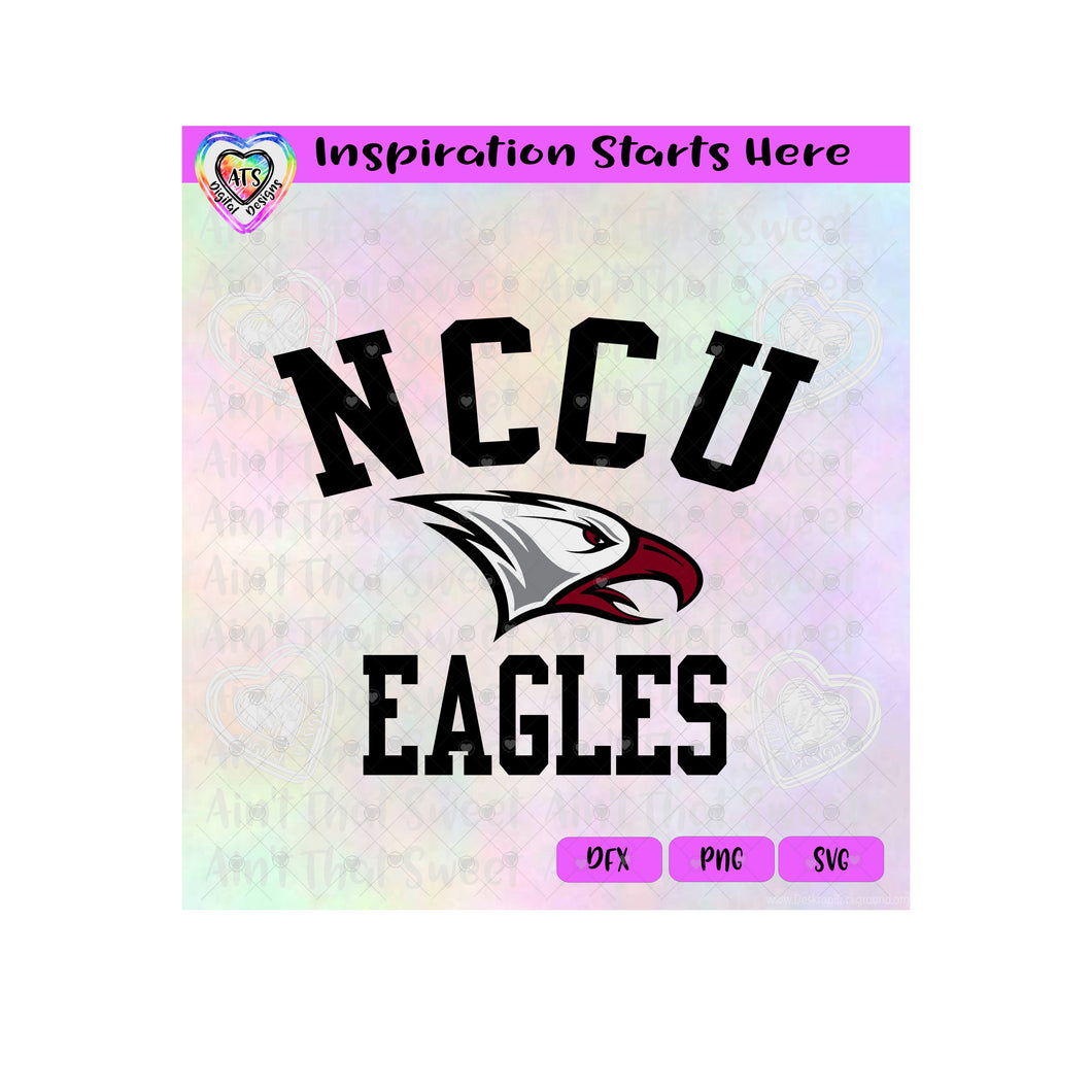 NCCU Eagles - Transparent PNG SVG DXF - Silhouette, Cricut, ScanNCut