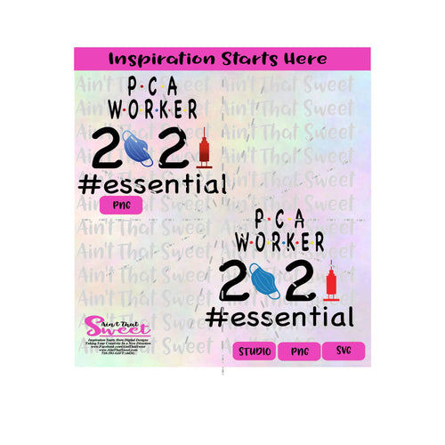 PCA Worker | 2021 | Essential | Mask | Shot - Transparent PNG, SVG  - Silhouette, Cricut, Scan N Cut
