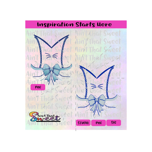 Princess | Bodice | Shirt Image | Bow | Ribbons - Transparent PNG, SVG  - Silhouette, Cricut, Scan N Cut