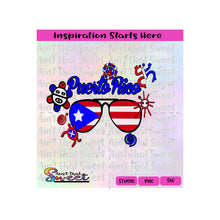 Puerto Rico - Aviator Sunglasses | Sun | Water | Frog | Flag | Snail | Symbols - Transparent PNG, SVG  - Silhouette, Cricut, Scan N Cut