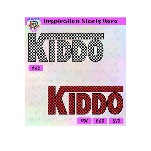 Racing Flag Pattern - Kiddo - Transparent PNG SVG DXF - Silhouette, Cricut, Scan N Cut