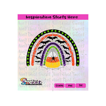 Halloween Rainbow Arch | Candy Corn | Bats | Spider | Orange | Purple | Black | Purple-Transparent PNG, SVG  - Silhouette, Cricut,Scan N Cut