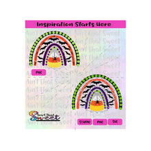 Halloween Rainbow Arch | Candy Corn | Bats | Spider | Orange | Purple | Black | Purple-Transparent PNG, SVG  - Silhouette, Cricut,Scan N Cut