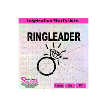 Ringleader | Diamond Ring | Engagement Ring - Transparent PNG, SVG  - Silhouette, Cricut, Scan N Cut