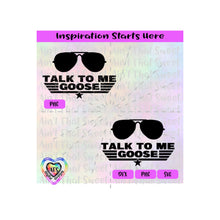 Talk To Me Goose | Aviator Sunglasses - Transparent PNG SVG DXF - Silhouette, Cricut, ScanNCut