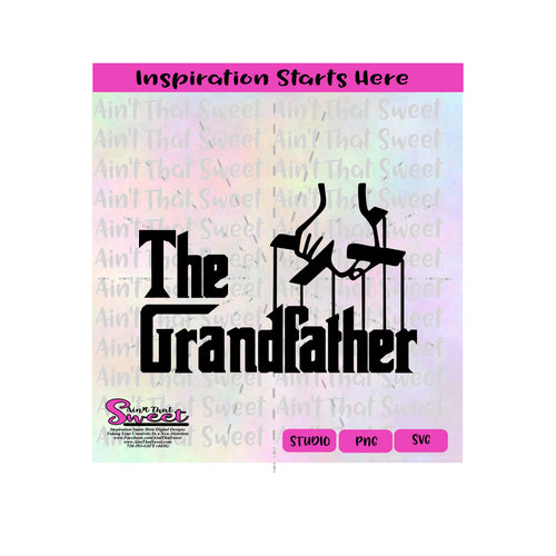 The Grandfather | Hand Holding Marionette Strings | Puppet Strings - Transparent PNG, SVG  - Silhouette, Cricut, Scan N Cut