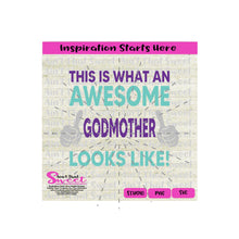 This Is What An Awesome Godmother Looks Like | Thumbs Up - Transparent PNG, SVG  - Silhouette, Cricut, Scan N Cut