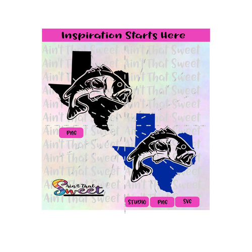 Trout In the State of Texas - Transparent PNG, SVG  - Silhouette, Cricut, Scan N Cut