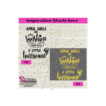 April Girls Are Sunshine Mixed With A Little Hurricane | Heart - Transparent PNG, SVG  - Silhouette, Cricut, Scan N Cut
