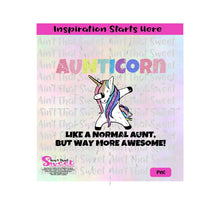 Aunticorn Like a Normal Aunt But Way More Awesome, Colorful Unicorn | Pastel Colors - Transparent PNG, SVG  - Silhouette, Cricut, Scan N Cut