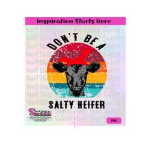 Don't Be A Salty Heifer | Rainbow Circle | Cow | Bandana  - Transparent PNG, SVG  - Silhouette, Cricut, Scan N Cut