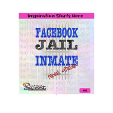 Facebook Jail Inmate | Repeat Offender | Jail Bars - Transparent PNG, SVG  - Silhouette, Cricut, Scan N Cut