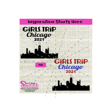 Girls Trip Chicago 2021 - Transparent PNG, SVG - Silhouette, Cricut, Scan N Cut