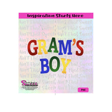 Gram's Boy - Transparent PNG, SVG  - Silhouette, Cricut, Scan N Cut