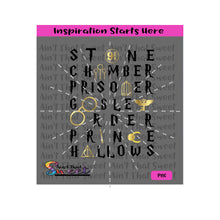 Harry Potter Inspired | Stone | Chamber | Prisoner | Goblet | Order | Prince | Hallows - Transparent PNG, SVG 2  - Silhouette, Cricut, Scan N Cut