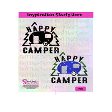 Happy Camper | Trees - Transparent PNG, SVG  - Silhouette, Cricut, Scan N Cut