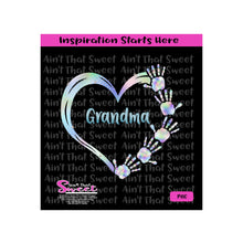 Heart | Hands | Grandma | 5 Hands - Transparent PNG, SVG  - Silhouette, Cricut, Scan N Cut