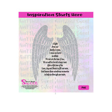 In Loving Memory - Angel Wings (for a man) - Transparent PNG, SVG  - Silhouette, Cricut, Scan N Cut