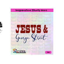 Jesus & George Strait - Transparent PNG, SVG 2  - Silhouette, Cricut, Scan N Cut