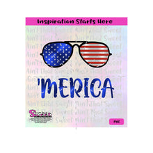 Merica Aviator Sunglasses | Stars and Stripes - Transparent PNG, SVG  - Silhouette, Cricut, Scan N Cut