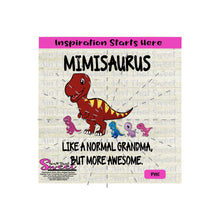 Mimisaurus | Like A Normal Grandma But More Awesome | Kid Dinosaurs - Transparent PNG, SVG  - Silhouette, Cricut, Scan N Cut