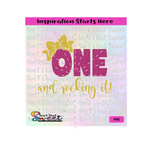 One and Rocking It | Bow - Transparent PNG, SVG  - Silhouette, Cricut, Scan N Cut