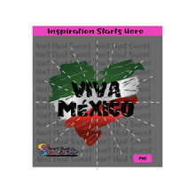Viva Mexico | Heart -Spanish - Transparent PNG, SVG  - Silhouette, Cricut, Scan N Cut