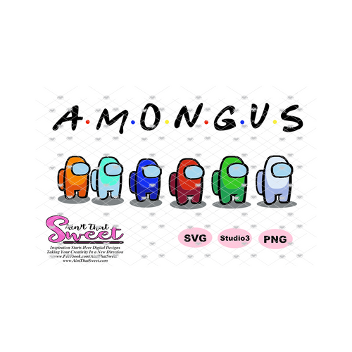 Amongus - Transparent PNG, SVG - Silhouette, Cricut, Scan N Cut