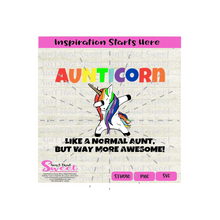 Aunticorn Like a Normal Aunt But Way More Awesome, Colorful Unicorn | Bright Colors - Transparent PNG, SVG  - Silhouette, Cricut, Scan N Cut