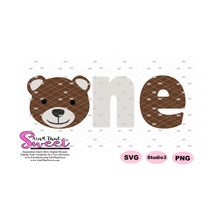 Bear Face in One- Transparent PNG, SVG  - Silhouette, Cricut, Scan N Cut