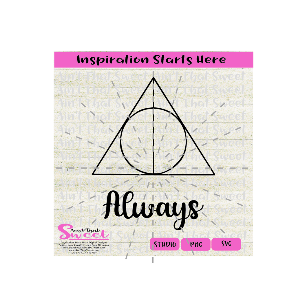 Circle in Triangle, Always - Transparent PNG, SVG  - Silhouette, Cricut, Scan N Cut