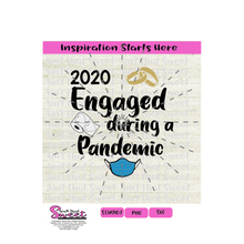 Engaged During A Pandemic Rings Mask Toilet Paper 2020 - Transparent PNG, SVG  - Silhouette, Cricut, Scan N Cut