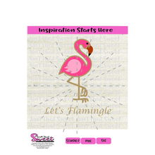 Flamingo - Let's Flamingle - Transparent PNG, SVG  - Silhouette, Cricut, Scan N Cut