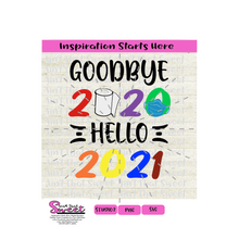 Goodbye 2020 Hello 2021 Toilet Paper Mask - Transparent PNG, SVG  - Silhouette, Cricut, Scan N Cut