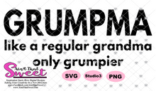 Grumpa-Like A Regular Grandpa Only Grumpier and Grumpma-Like A Regular Grandma Only Grumpier- Transparent PNG, SVG - Silhouette, Cricut, Scan N Cut