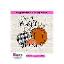 I'm A Thankful Grandma With Pumpkins - Transparent PNG, SVG  - Silhouette, Cricut, Scan N Cut