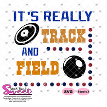 It's Really Track and Field - Transparent PNG, SVG - Silhouette, Cricut, Scan N Cut