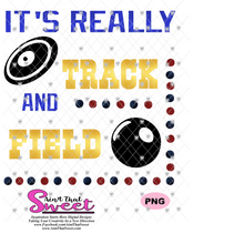 It's Really Track and Field - Transparent PNG, SVG - Silhouette, Cricut, Scan N Cut