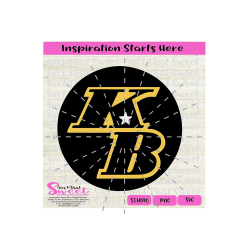 KB Commemorative Patch Star Circle - Transparent PNG, SVG  - Silhouette, Cricut, Scan N Cut