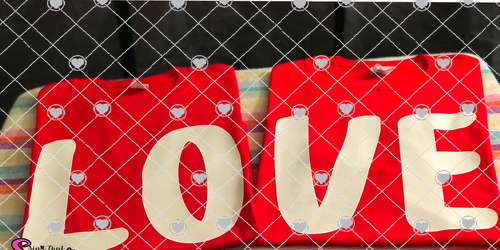 LOVE for two shirt designs  - Transparent PNG, SVG-Silhouette, Cricut, Scan N Cut