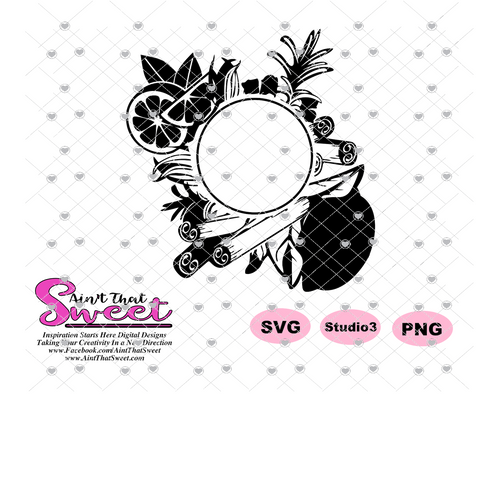 Lemon Cinnamon Label - Transparent PNG, SVG - Silhouette, Cricut, Scan N Cut