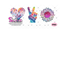 Love Heart Peace Flower - Transparent PNG, SVG - Silhouette, Cricut, Scan N Cut