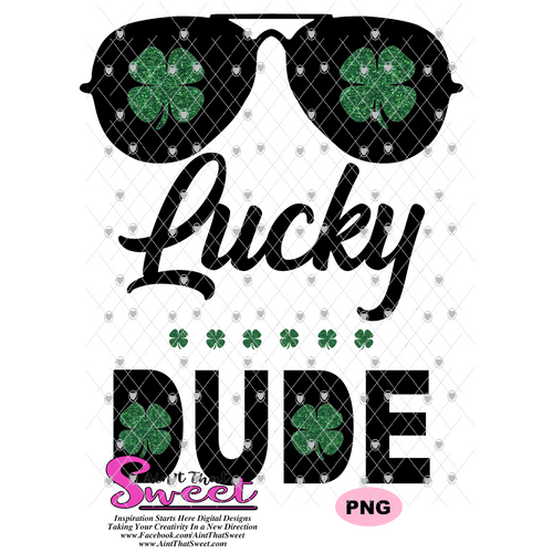 Lucky Dude - Transparent PNG, SVG - Silhouette, Cricut, Scan N Cut
