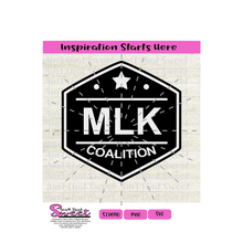 MLK Coalition (Martin Luther King) - Transparent PNG, SVG  - Silhouette, Cricut, Scan N Cut