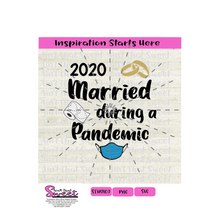 Married During A Pandemic Rings Mask Toilet Paper 2020 - Transparent PNG, SVG  - Silhouette, Cricut, Scan N Cut