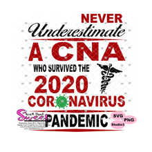 Never Underestimate A CNA Who Survived The Coronavirus Pandemic  - Caduceus - Transparent PNG, SVG - Silhouette, Cricut, Scan N Cut