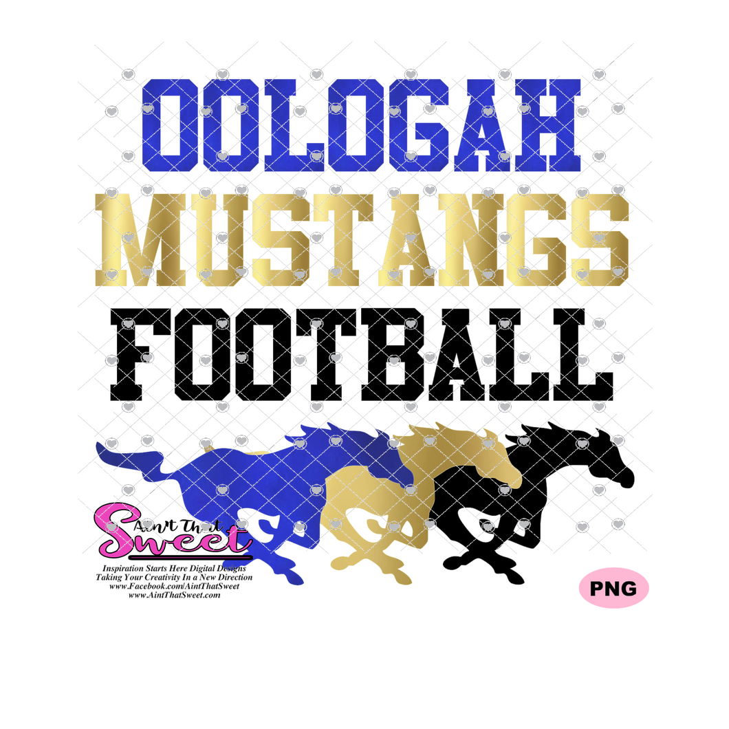 Oolagah Mustangs Football - Transparent PNG, SVG  - Silhouette, Cricut, Scan N Cut