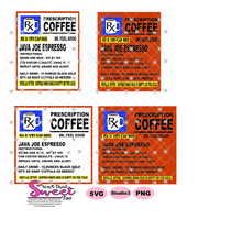 Prescription Bottle Instructions Coffee 15 oz. Mug Image - Transparent PNG, SVG - Silhouette, Cricut, Scan N Cut