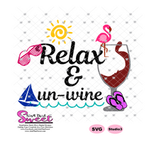Relax and Unwine - Transparent PNG, SVG - Silhouette, Cricut, Scan N Cut